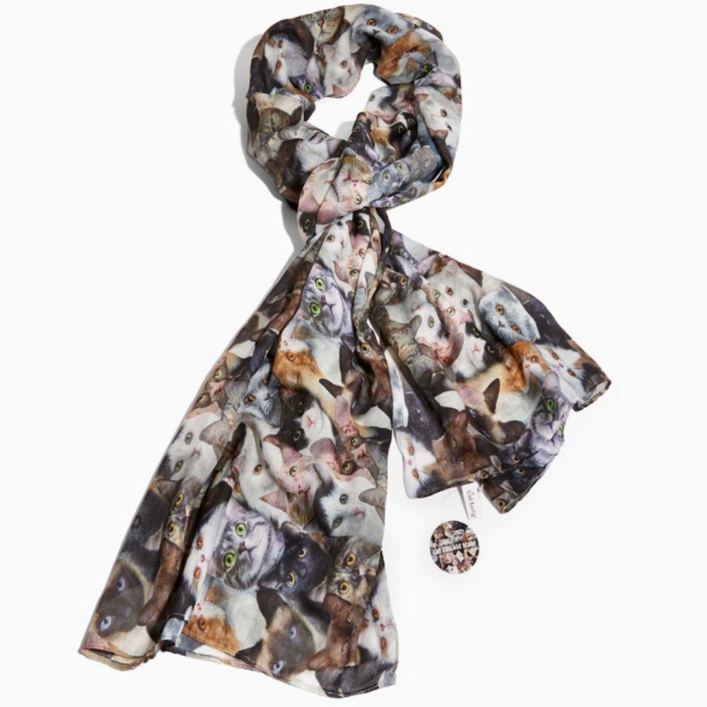 Cat Collage Scarf - Picture 3 of 5